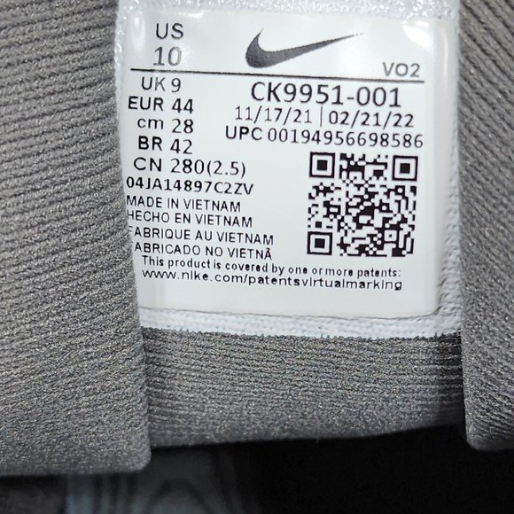 Nike React SFB Carbon Mid Black Trail Running Sneakers Men's Size 10 CK9951-001 - Picture 14 of 14